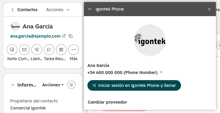 Igontek Phone: integración de telefonía IP con HubSpot